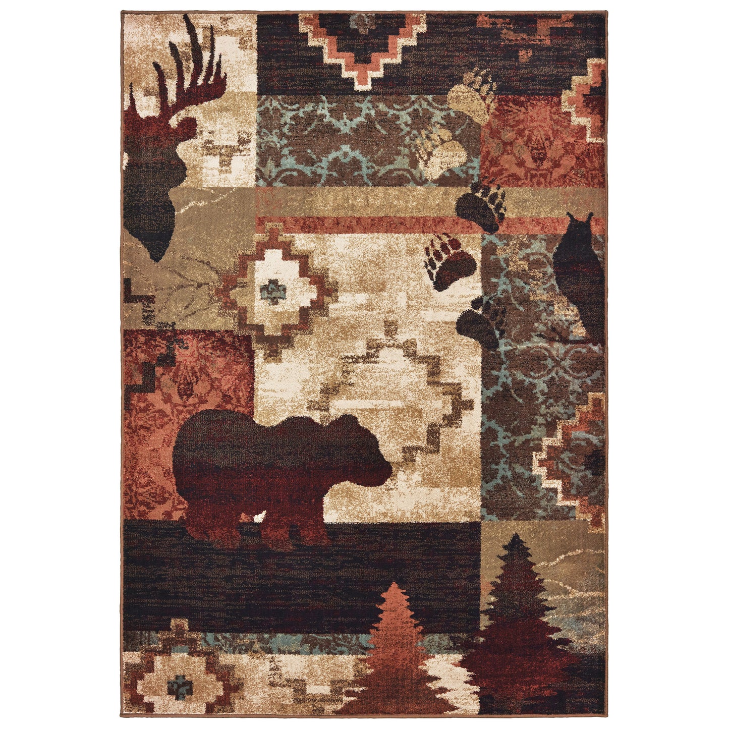 Oriental Weavers 9601D WOODLANDS Casual Indoor Area Rug