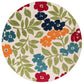 Tayse Floral Area Rug OAS15-Ostro Modern Cut & Flat Weave Indoor/Outdoor Polypropylene