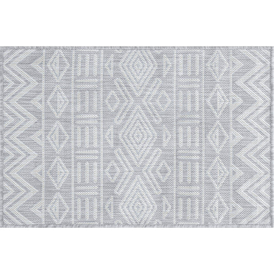 Tayse Moroccan Area Rug ECO20-Easton Contemporary Flat Weave Indoor/Outdoor Polypropylene