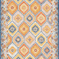 Tayse Geometric Area Rug FLO10-Matthew Contemporary Flat Weave Indoor/Outdoor Polypropylene