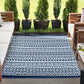 Tayse Stripe Area Rug SUN18-Anubis Contemporary Flat Weave Indoor/Outdoor Polypropylene