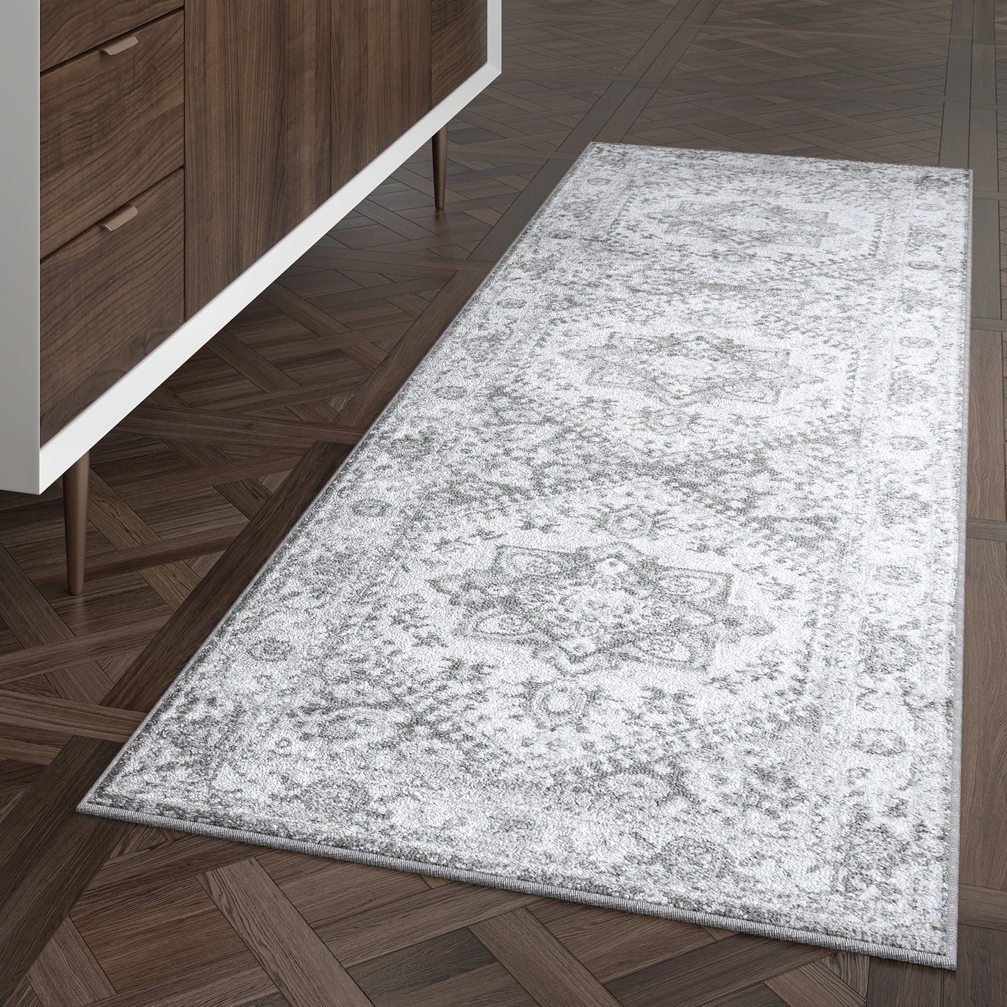 Tayse Medallion Area Rug NEX22-Roselyn Traditional Cut Pile Indoor Polypropylene