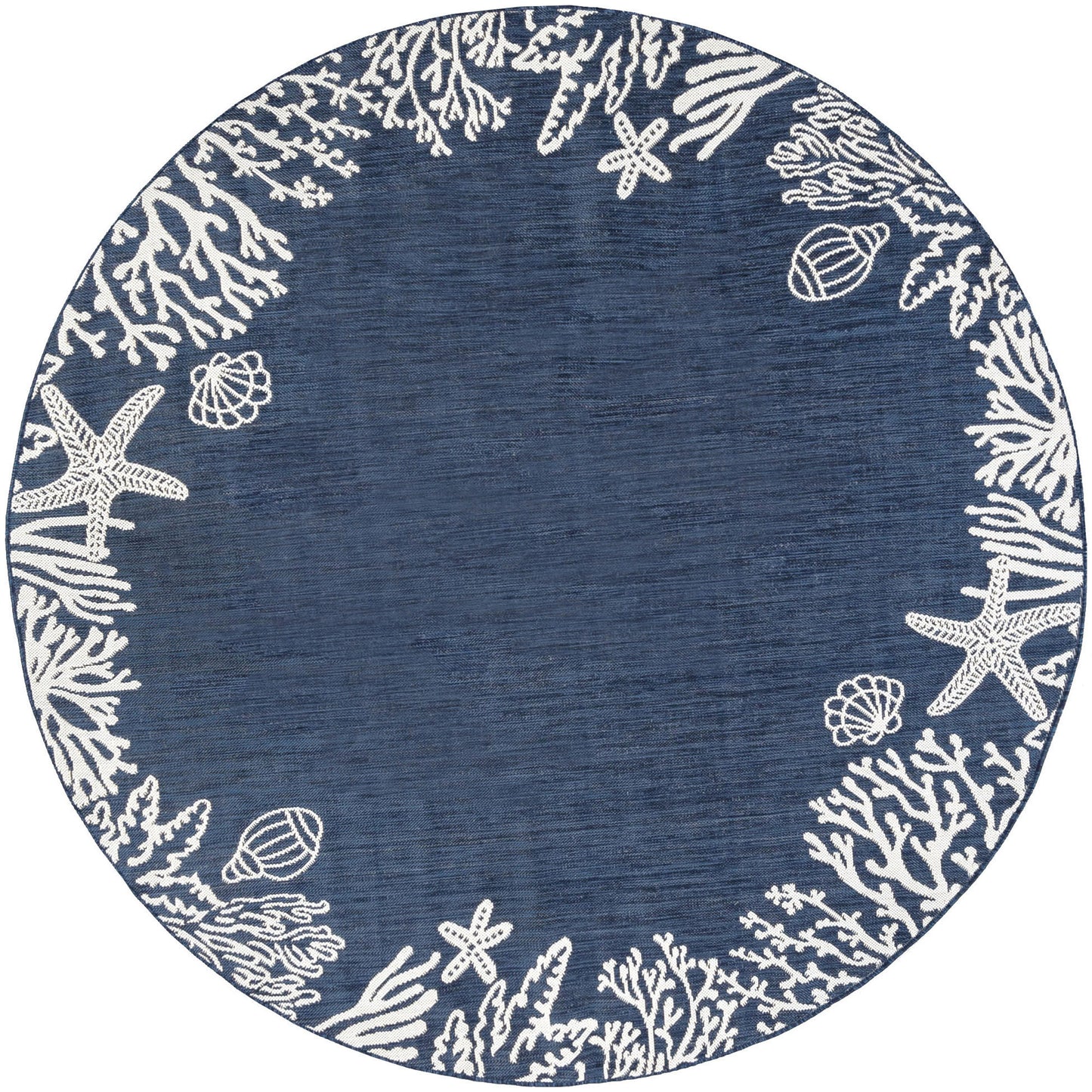 Tayse Coastal Area Rug ECO15-Biscayne Novelty Flat Weave Indoor/Outdoor Polypropylene