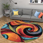 Tayse Abstract Area Rug SMP10-Susan Contemporary Cut Pile Indoor Polypropylene