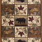 Tayse Lodge Area Rug NTR66-Portrait Wildlife Novelty Cut Pile Indoor Polypropylene