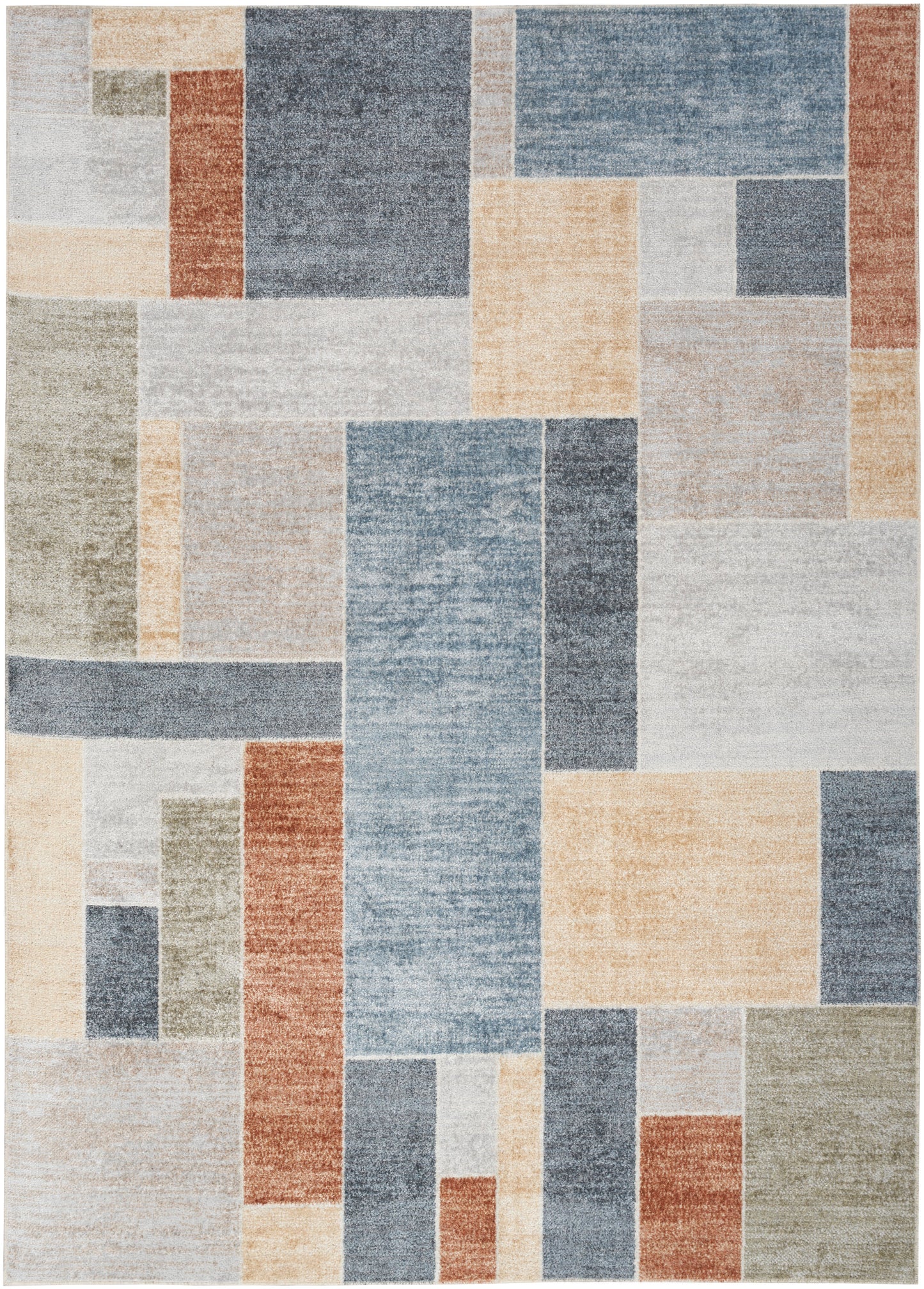 Nourison Home Astra Machine Washable ASW09 Contemporary Geometric Indoor Area Rug