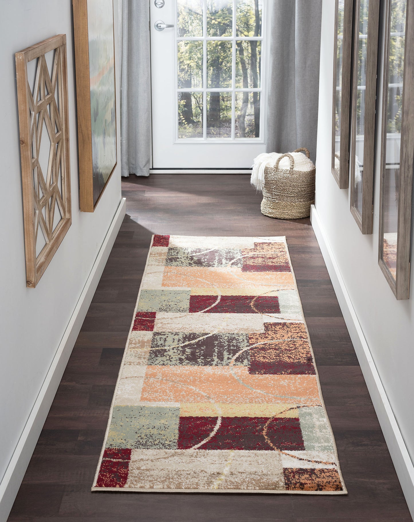 Tayse Abstract Area Rug DCO10-Conner Contemporary Cut Pile Indoor Polypropylene