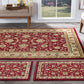 Tayse Floral Area Rug ELG51-Raleigh Traditional Cut Pile Indoor Polypropylene