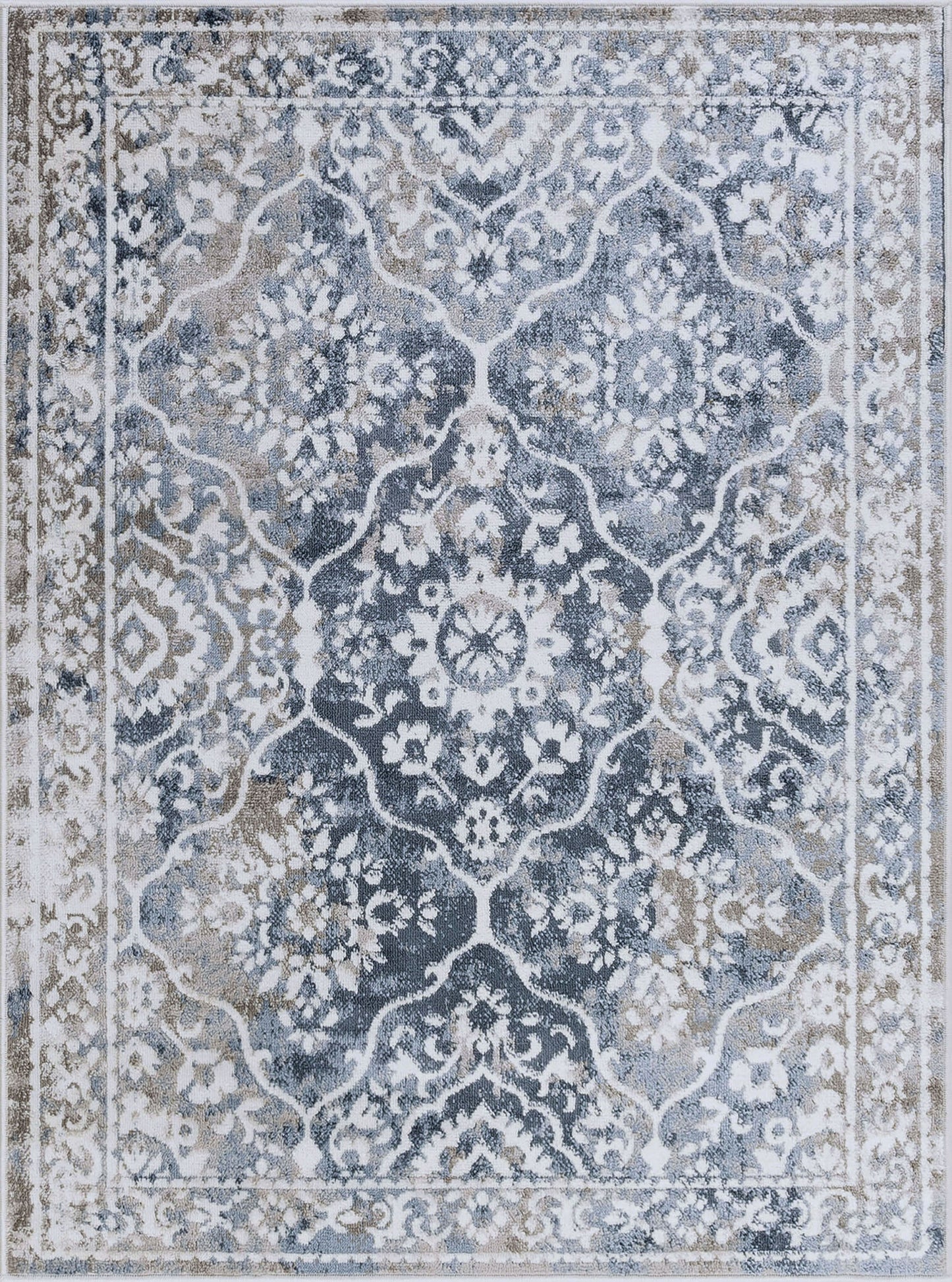 Tayse Oriental Area Rug NEX18-Jersey Traditional Cut Pile Indoor Polypropylene