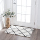 Tayse Diamond Area Rug JRS11-Mira Contemporary Cut Pile Indoor Polypropylene