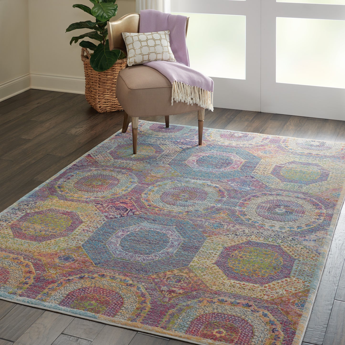 Ankara Global ANR05 Machine Made Synthetic Blend Indoor Area Rug By Nourison Home From Nourison Rugs