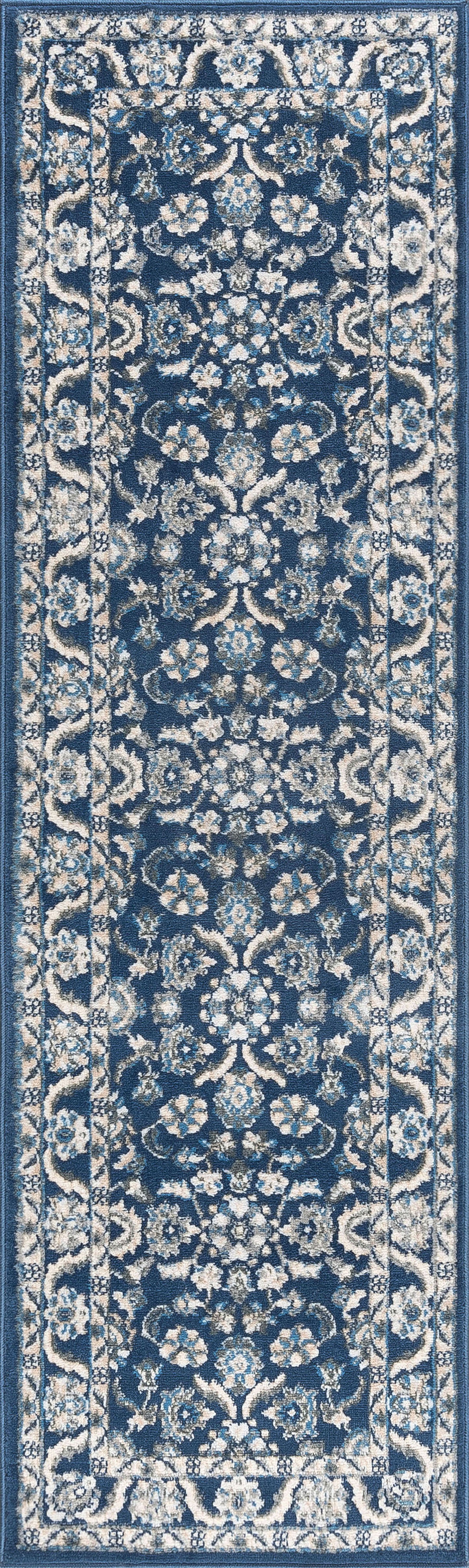 Tayse Floral Area Rug MDN47-Shiloh Traditional Cut Pile Indoor Polypropylene