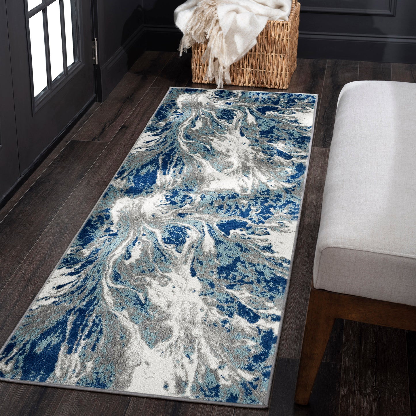 Tayse Abstract Area Rug TML11-Colton Contemporary Cut Pile Indoor Polypropylene