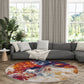 Tayse Abstract Area Rug DIA16-Carter Contemporary Cut Pile Indoor Polypropylene