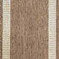 Tayse Striped Border Area Rug ECO11-Elgin Transitional Flat Weave Indoor/Outdoor Polypropylene