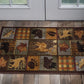 Tayse Lodge Area Rug NTR65-Colorblock Wildlife Novelty Cut Pile Indoor Polypropylene