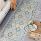 Tayse Geometric Area Rug FLO10-Matthew Contemporary Flat Weave Indoor/Outdoor Polypropylene