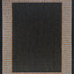 Tayse Striped Border Area Rug ECO11-Elgin Transitional Flat Weave Indoor/Outdoor Polypropylene