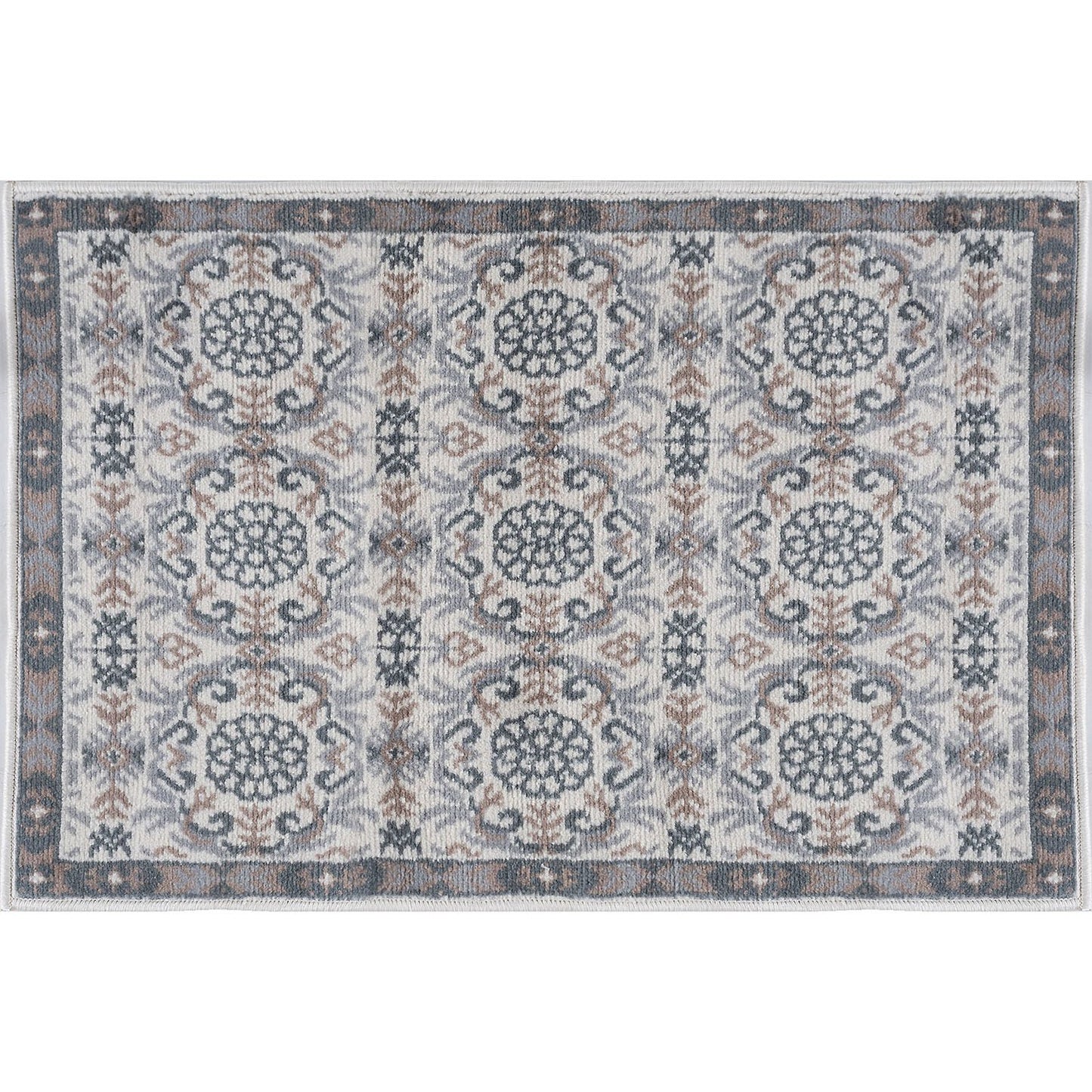 Tayse Damask Area Rug HMP38-Izel Traditional Cut Pile Indoor Polypropylene