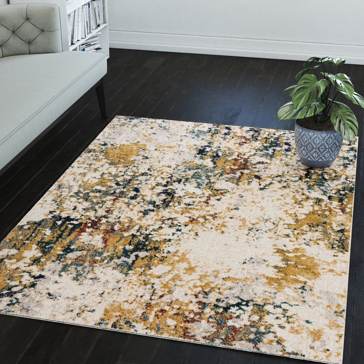 Karma KM26 Machine Woven Synthetic Blend Indoor Area Rug by Dalyn Rugs