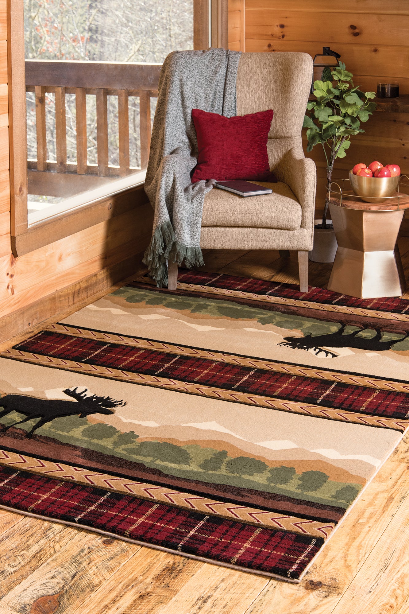 2055-Rose Hill Synthetic Blend Indoor Area Rug by United Weavers
