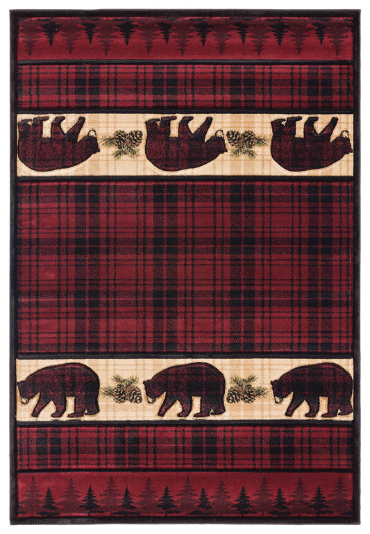 2055-Bear Stone Synthetic Blend Indoor Area Rug by United Weavers