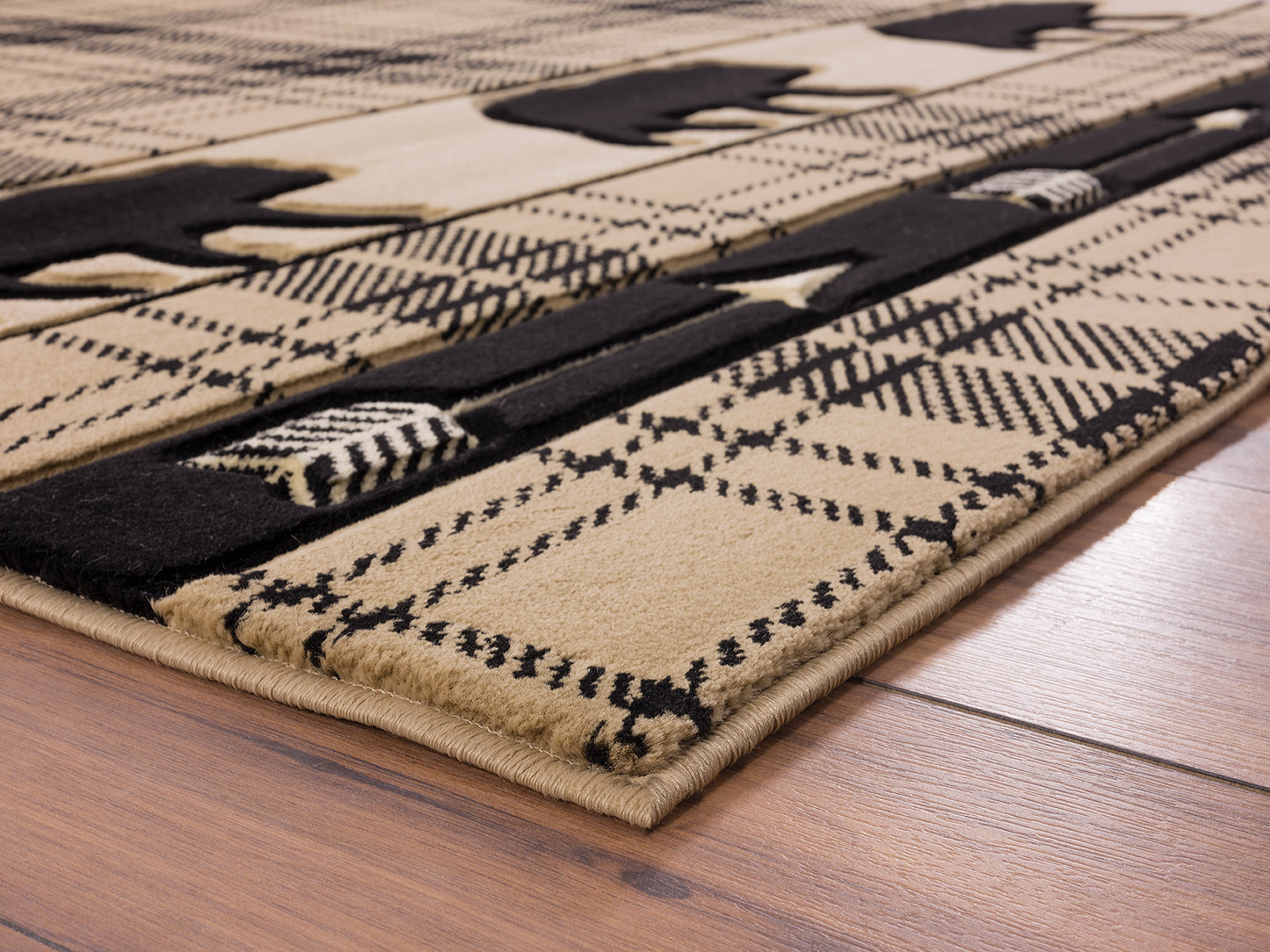 2055-Tartan_Bear Synthetic Blend Indoor Area Rug by United Weavers