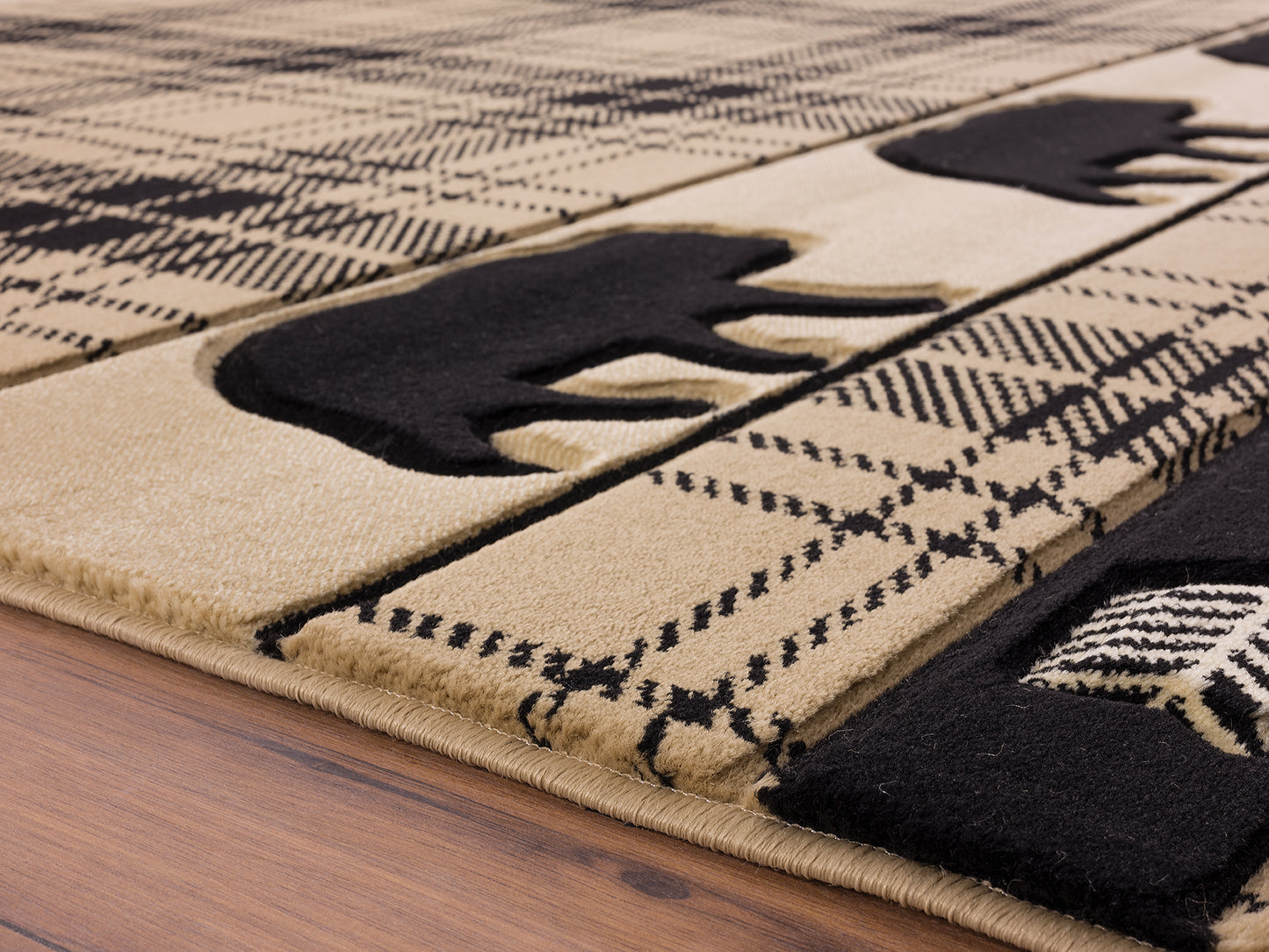 2055-Tartan_Bear Synthetic Blend Indoor Area Rug by United Weavers