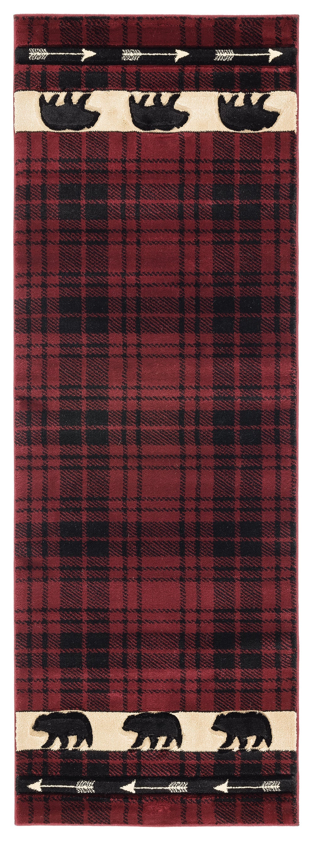 2055-Tartan_Bear Synthetic Blend Indoor Area Rug by United Weavers