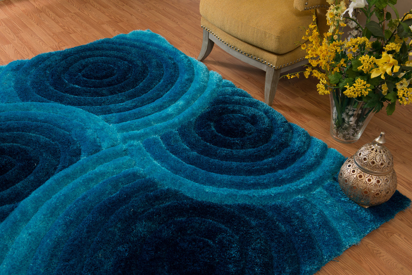 2100-Fluffy Synthetic Blend Indoor Area Rug by United Weavers