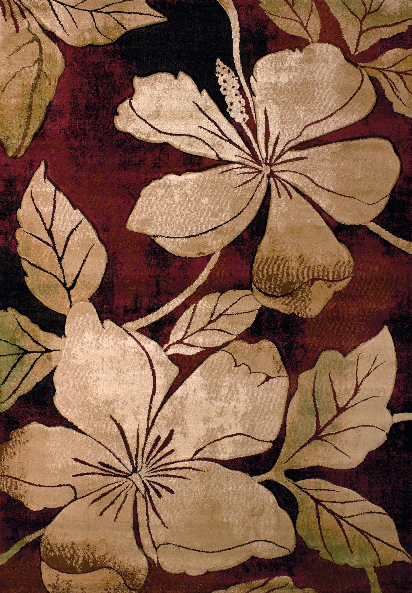 510-Floral_Canvas Synthetic Blend Indoor Area Rug by United Weavers