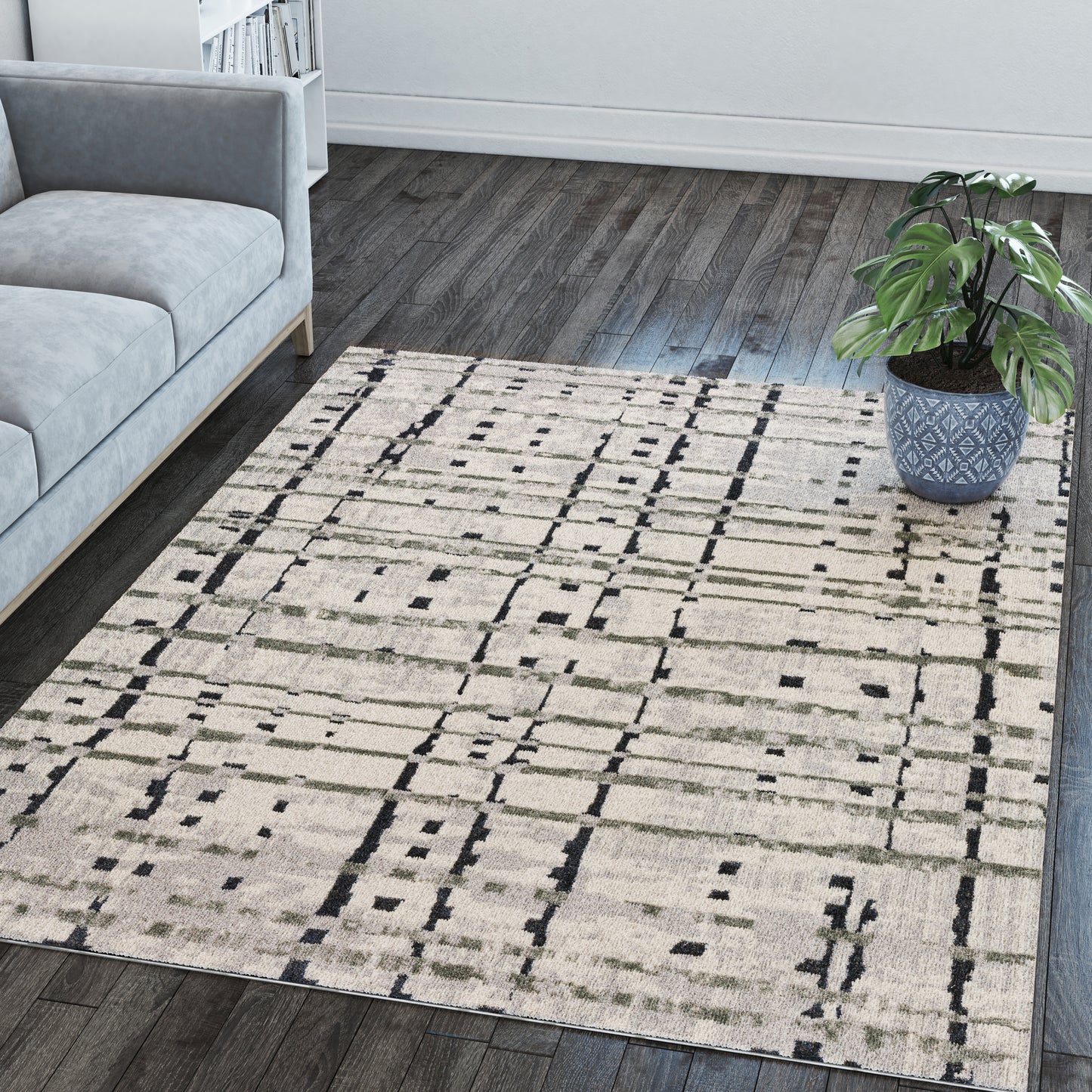 Karma KM4 Machine Woven Synthetic Blend Indoor Area Rug by Dalyn Rugs