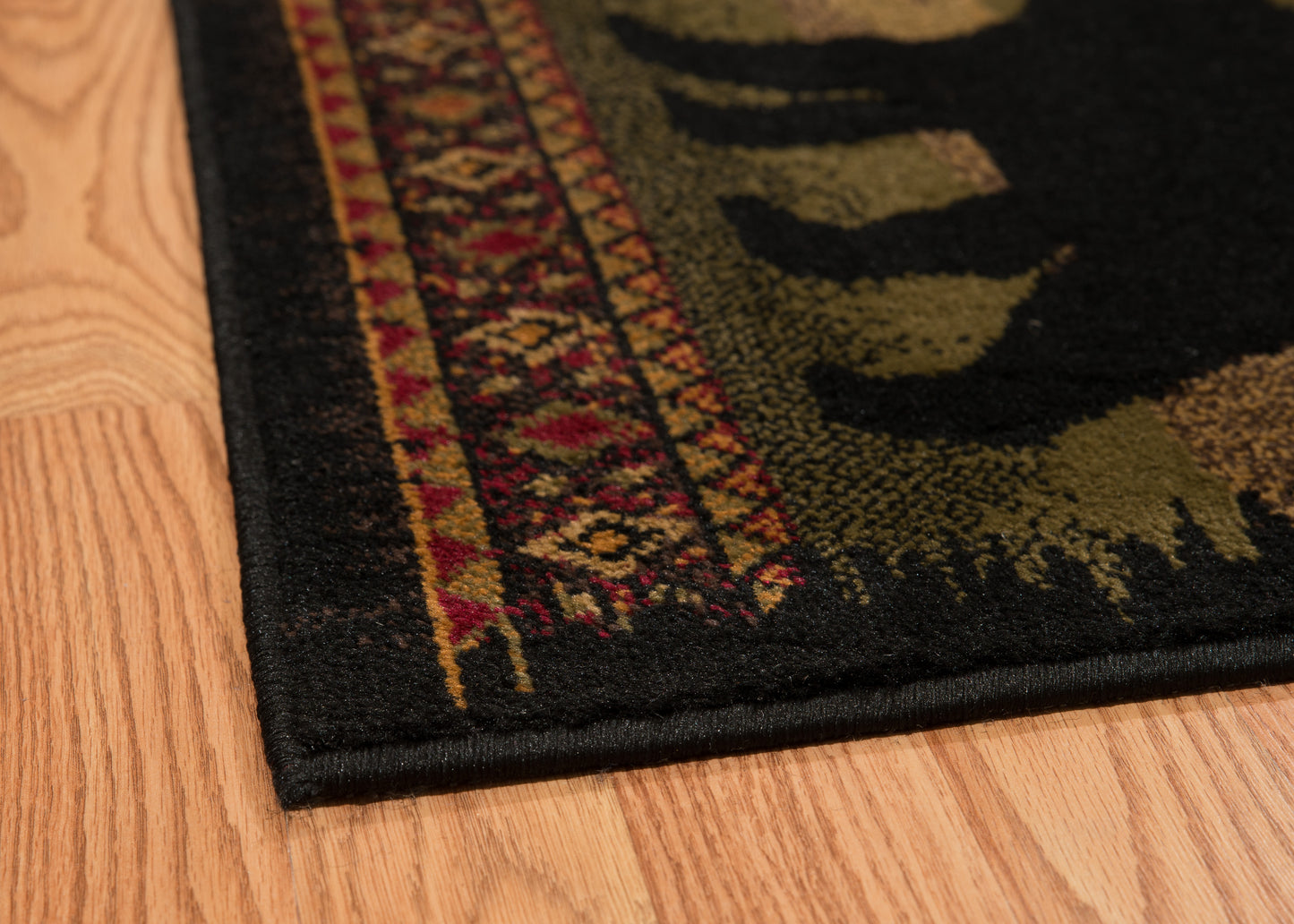 750-Black_Bears Synthetic Blend Indoor Area Rug by United Weavers