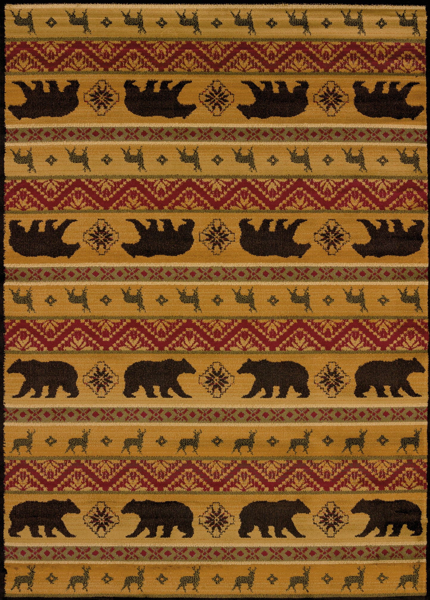 750-Nordic_Bear Synthetic Blend Indoor Area Rug by United Weavers