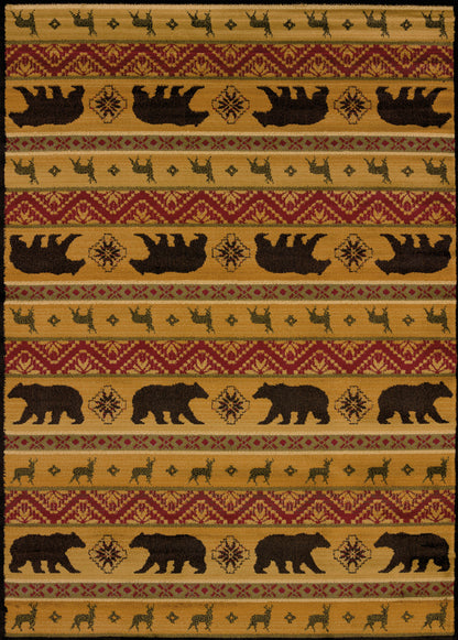 750-Nordic_Bear Synthetic Blend Indoor Area Rug by United Weavers