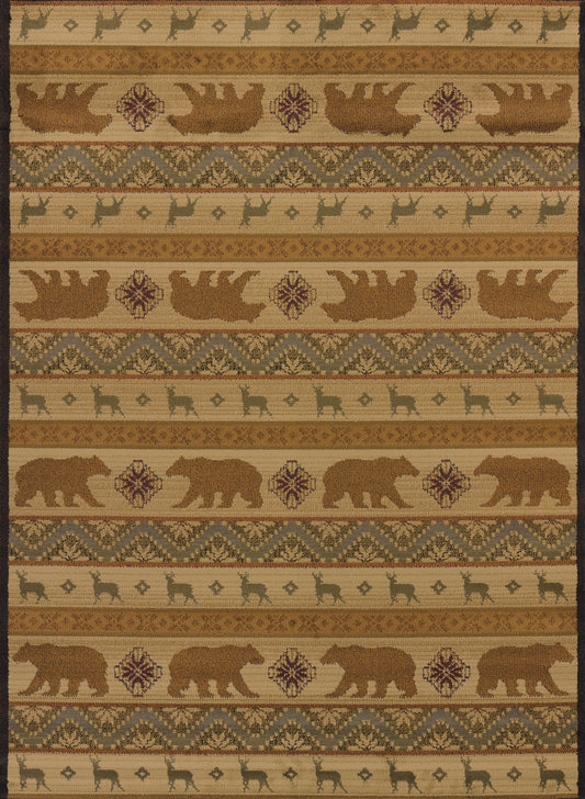 750-Nordic_Bear Synthetic Blend Indoor Area Rug by United Weavers