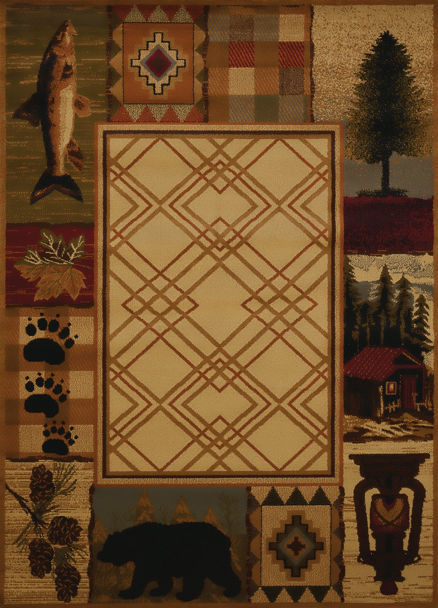 750-Mountain_Lake Synthetic Blend Indoor Area Rug by United Weavers
