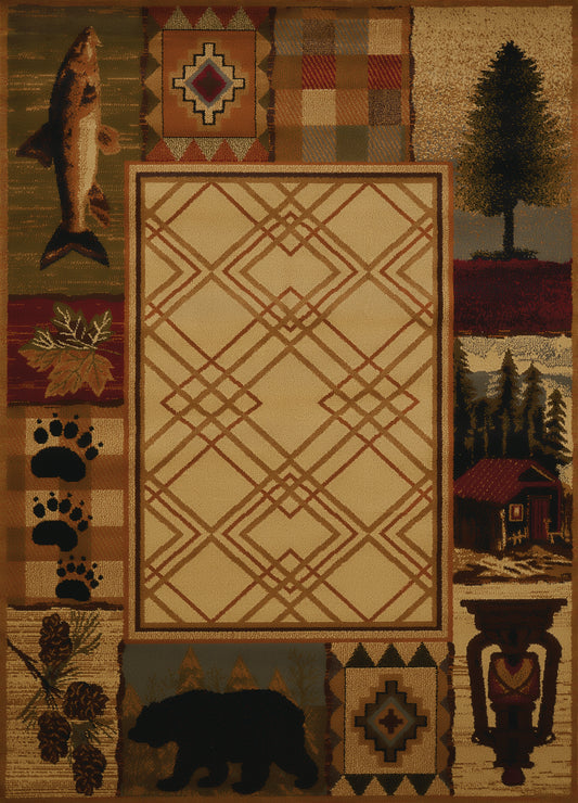 750-Mountain_Lake Synthetic Blend Indoor Area Rug by United Weavers