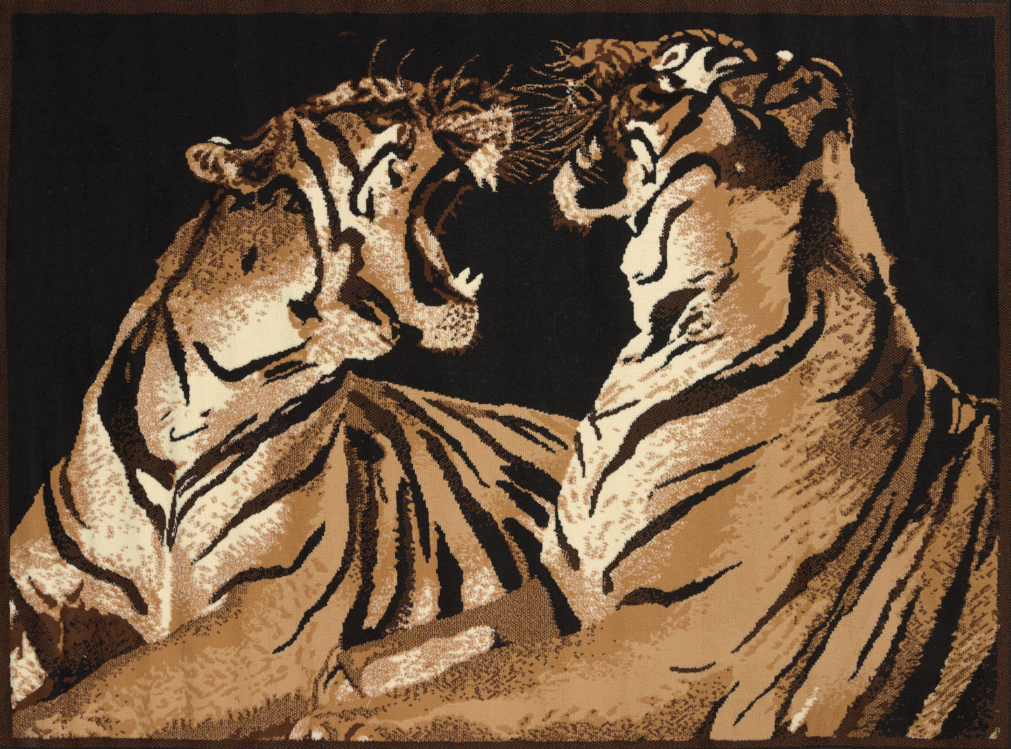 910-Double Tigers Synthetic Blend Indoor Area Rug by United Weavers | Area Rug