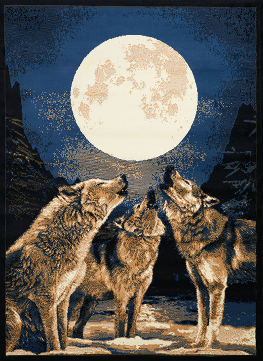 910-Howling Moon Synthetic Blend Indoor Area Rug by United Weavers