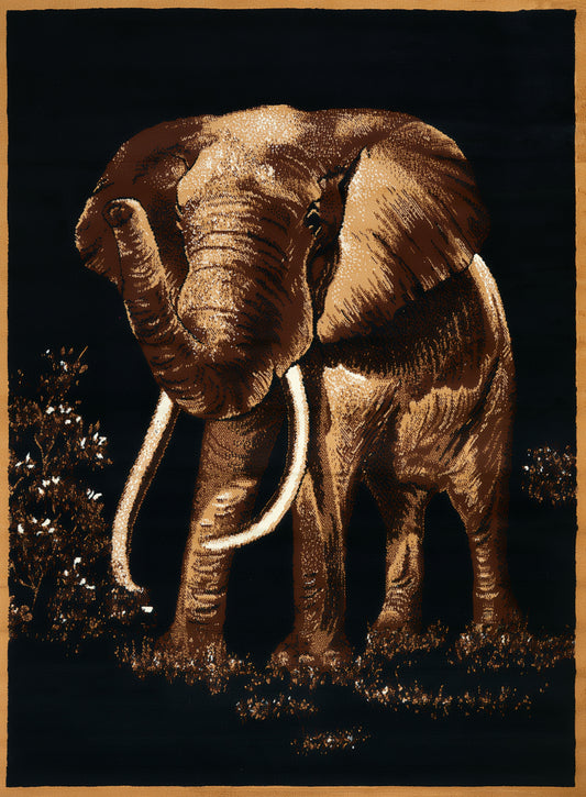 910-Elephant Synthetic Blend Indoor Area Rug by United Weavers