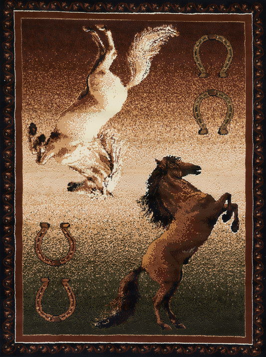 910-Ponies Synthetic Blend Indoor Area Rug by United Weavers