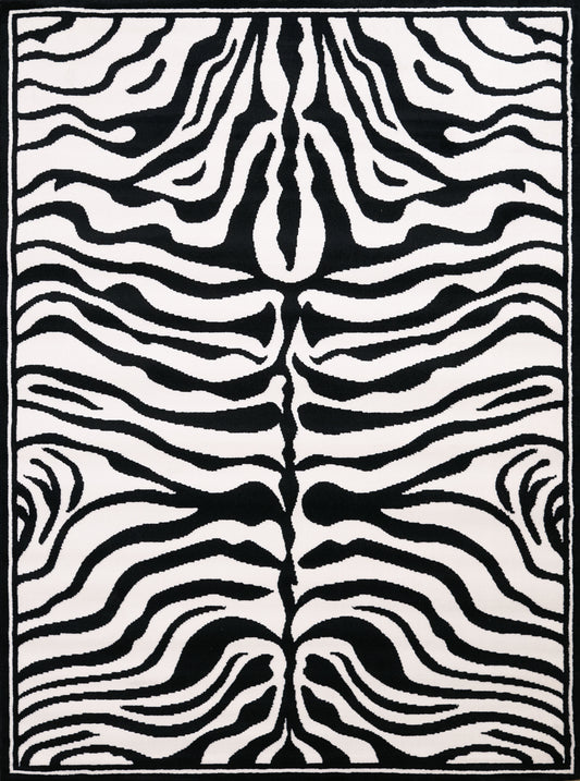 910-Zebra Skin Synthetic Blend Indoor Area Rug by United Weavers