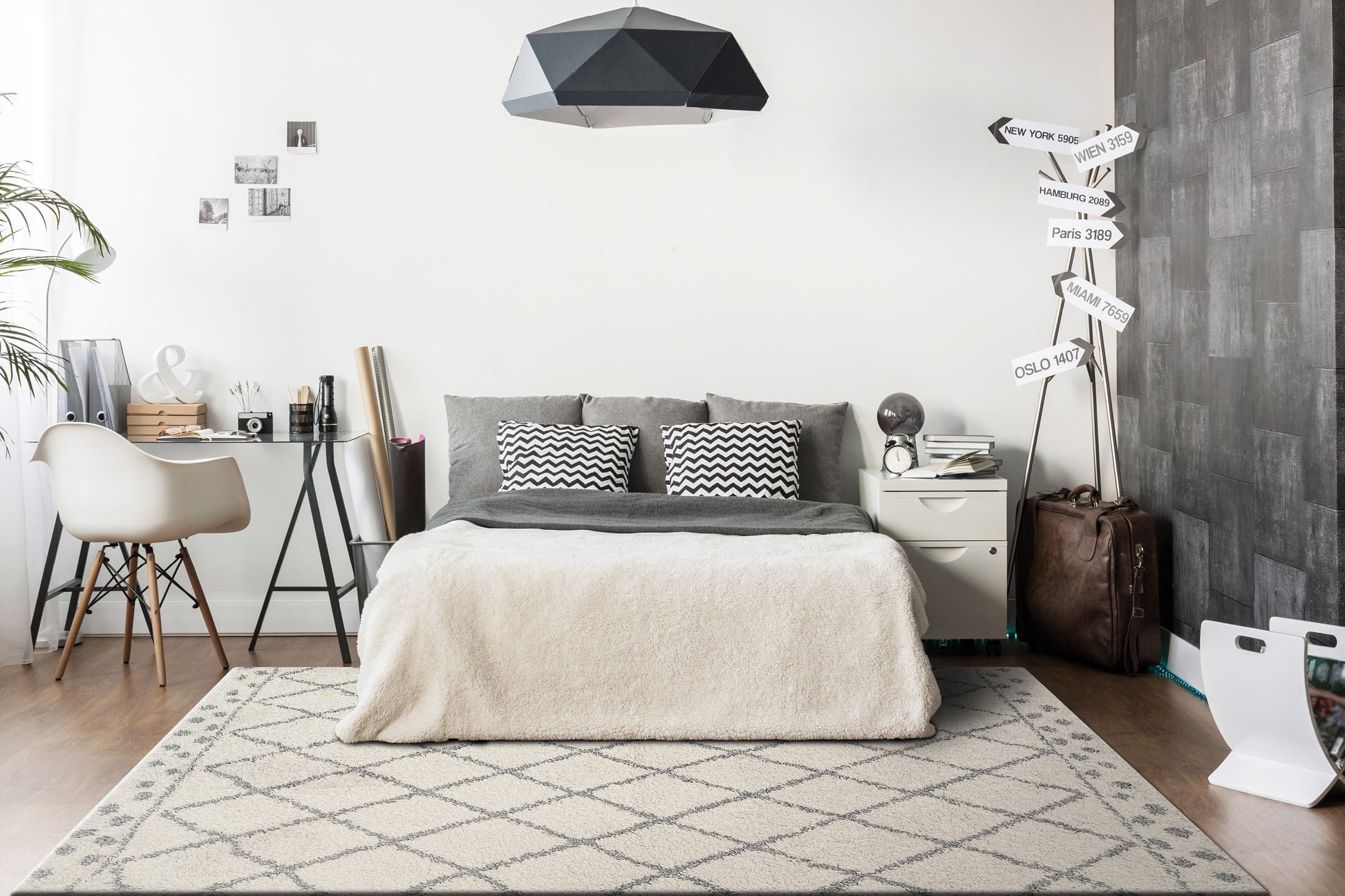 Dynamic Rugs ABYSS 5080 Ivory/Grey Area Rug | Area Rug