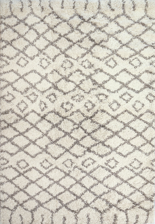 Dynamic Rugs ABYSS 5083 Ivory/Charcoal Area Rug