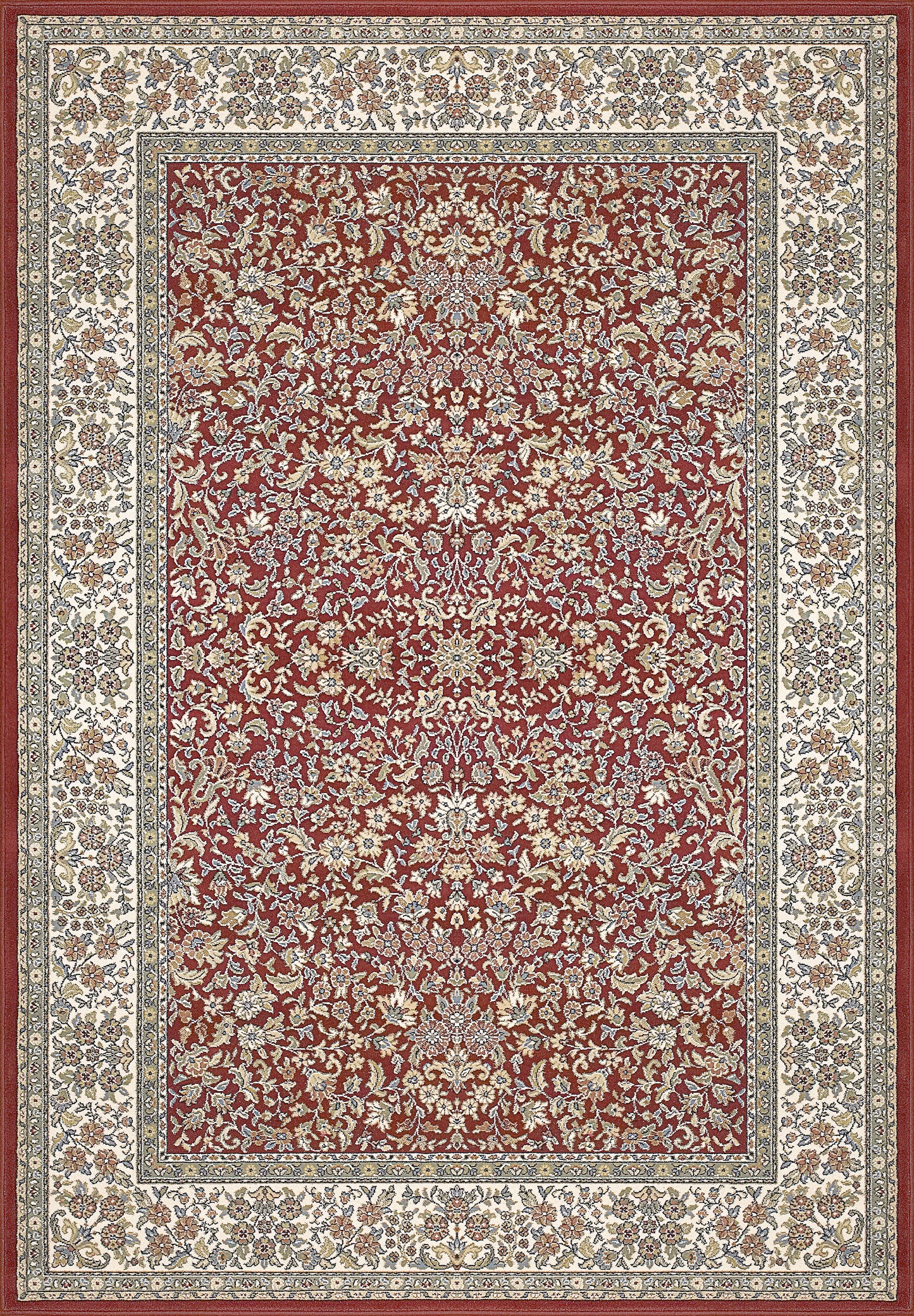 Dynamic Rugs ANCIENT GARDEN 57078 Red/Ivory Area Rug