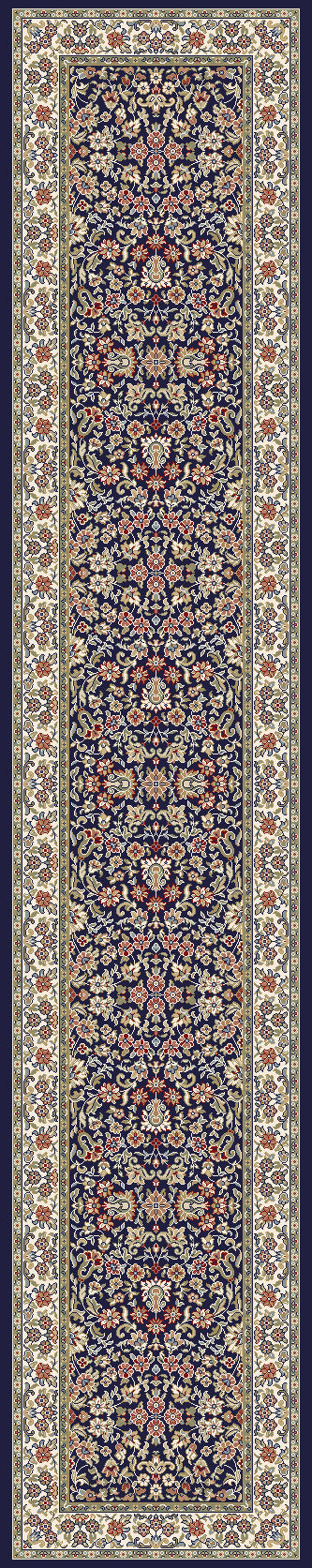 Dynamic Rugs ANCIENT GARDEN 57078 Blue/Ivory Area Rug