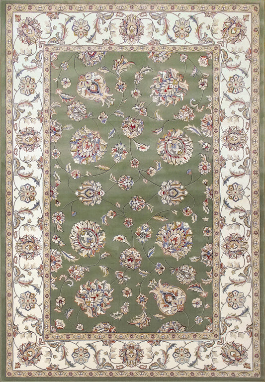 Dynamic Rugs ANCIENT GARDEN 57365 Green/Ivory Area Rug