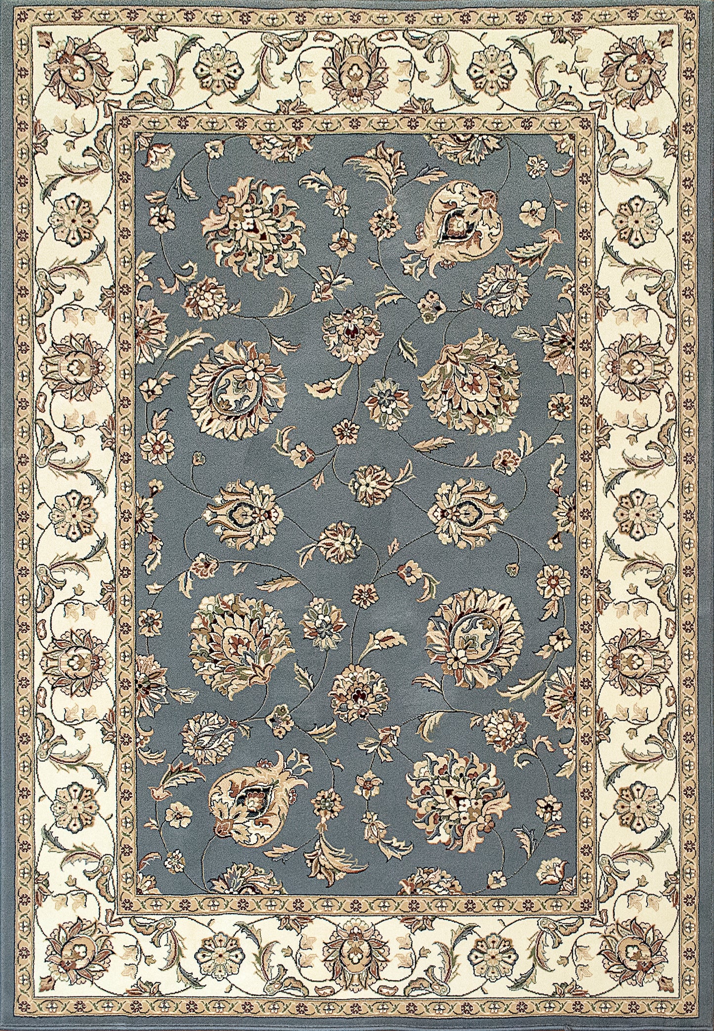 Dynamic Rugs ANCIENT GARDEN 57365 Light Blue/Ivory Area Rug