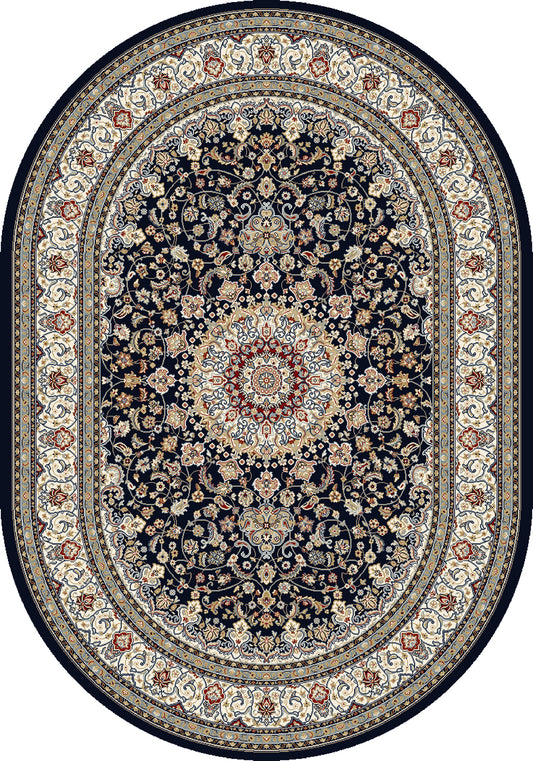 Dynamic Rugs ANCIENT GARDEN 57119 Blue/Ivory Area Rug